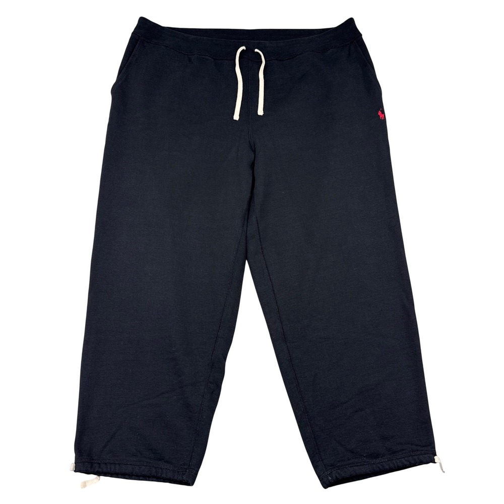 Polo Ralph Lauren Sweatpants Mens 4XB Big Black Loungewear Casual Pony
